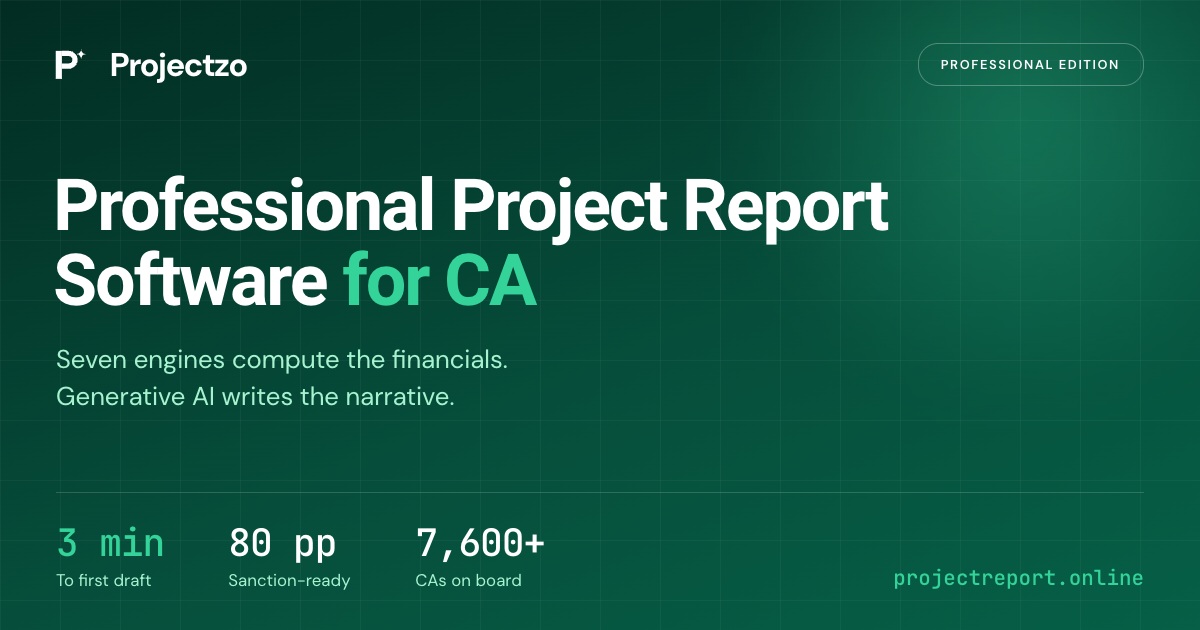 World's 1st & Most Efficient Project Report Software